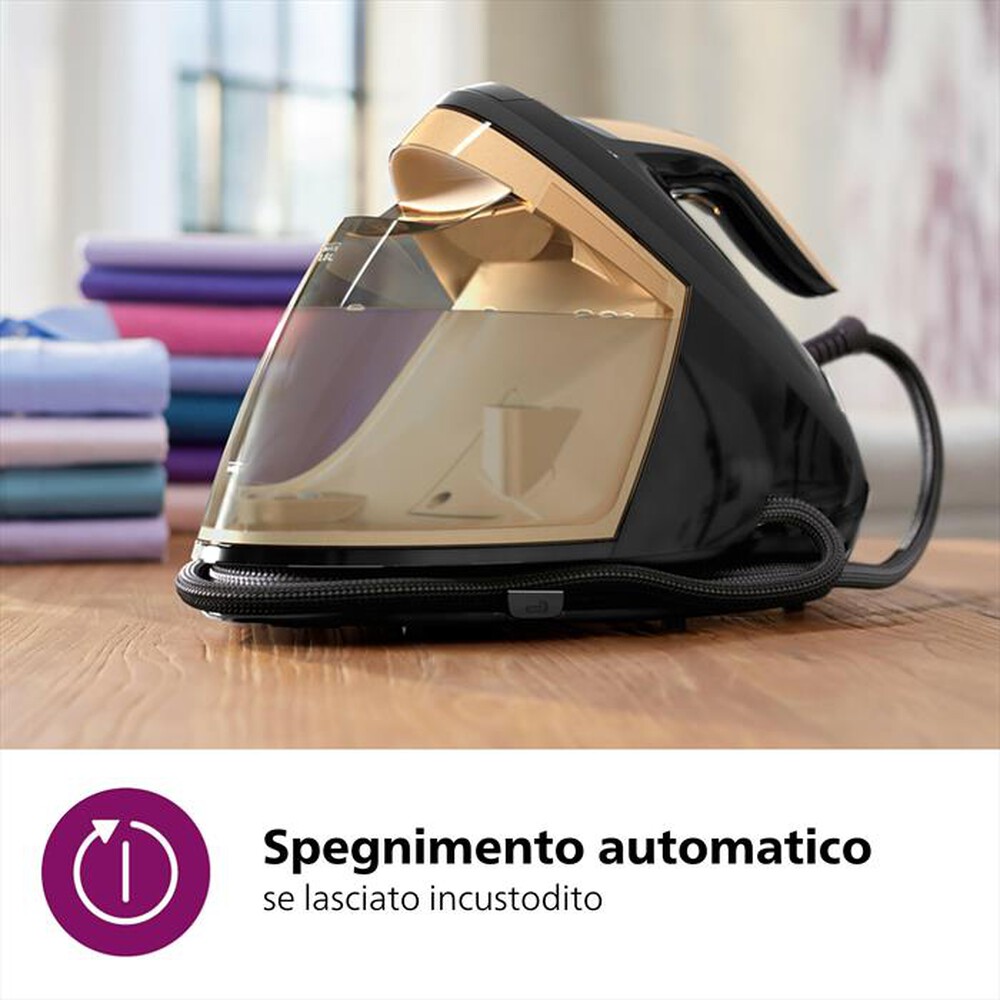 "PHILIPS - Sistema stirante PERFECTCARE SERIE 8000 PSG8140/80-Nero/Oro"