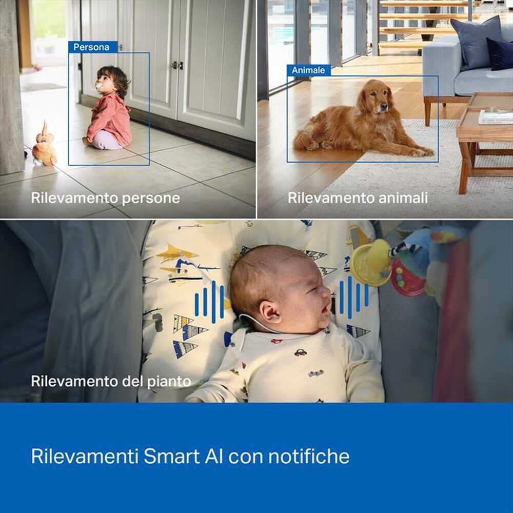 Immagine del prodotto TP-LINK - TAPOC260 TELECAMERA WI-FI PAN/TILT  INTERNA 4K 8MP-bianco