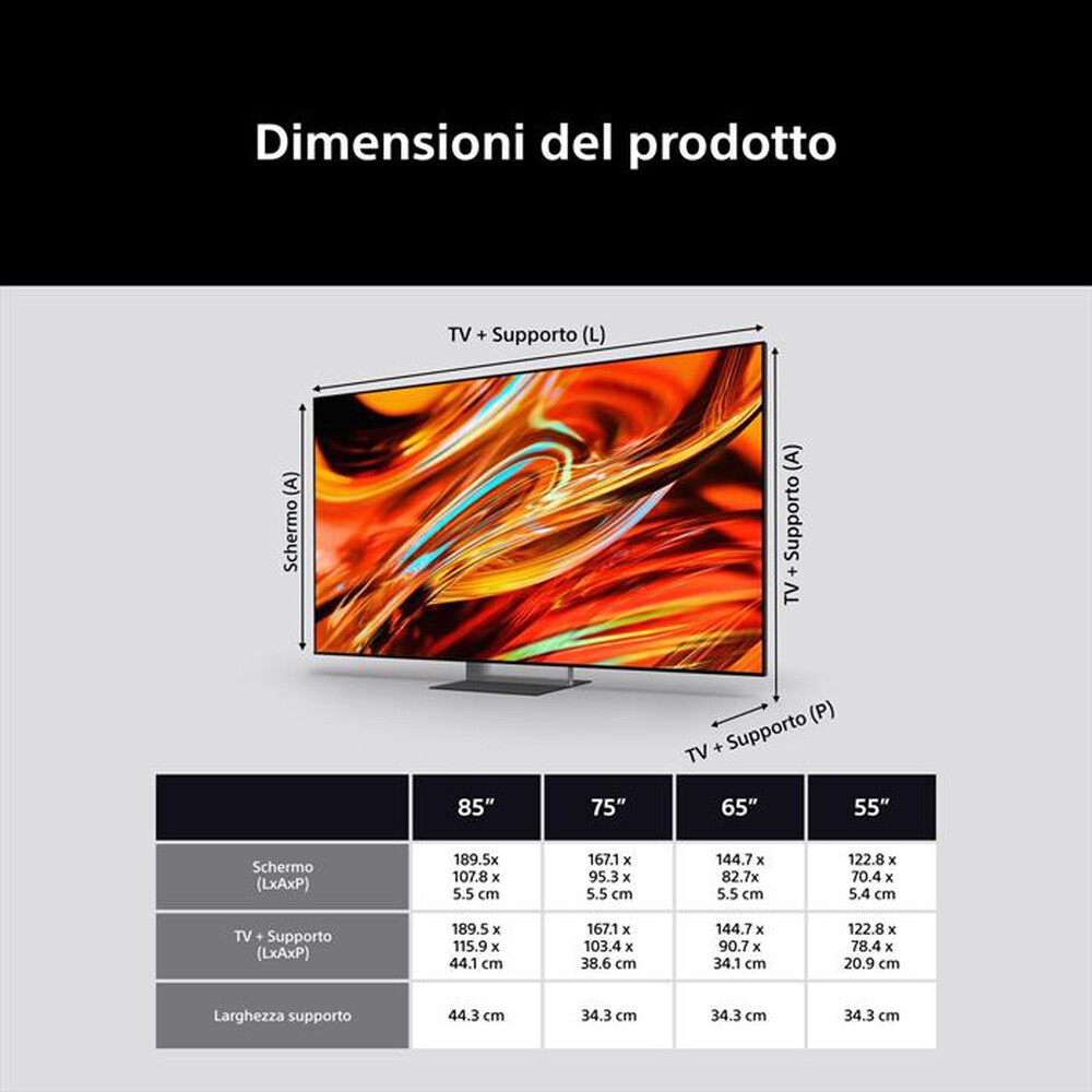 Immagine del prodotto SONY - Smart TV LED RGB UHD 4K 75" K75XR75M2PB.CEI-Nero