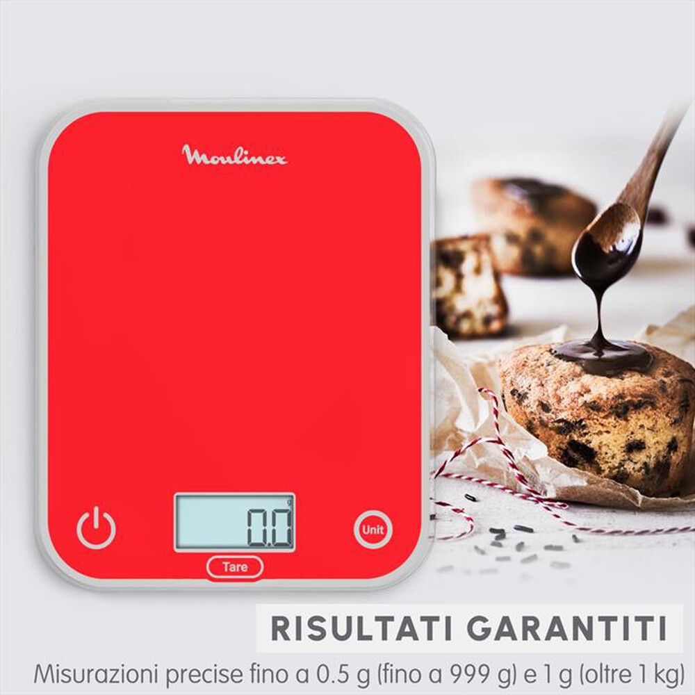 "MOULINEX - Bilancia da cucina BN50U3V0-Rosso"