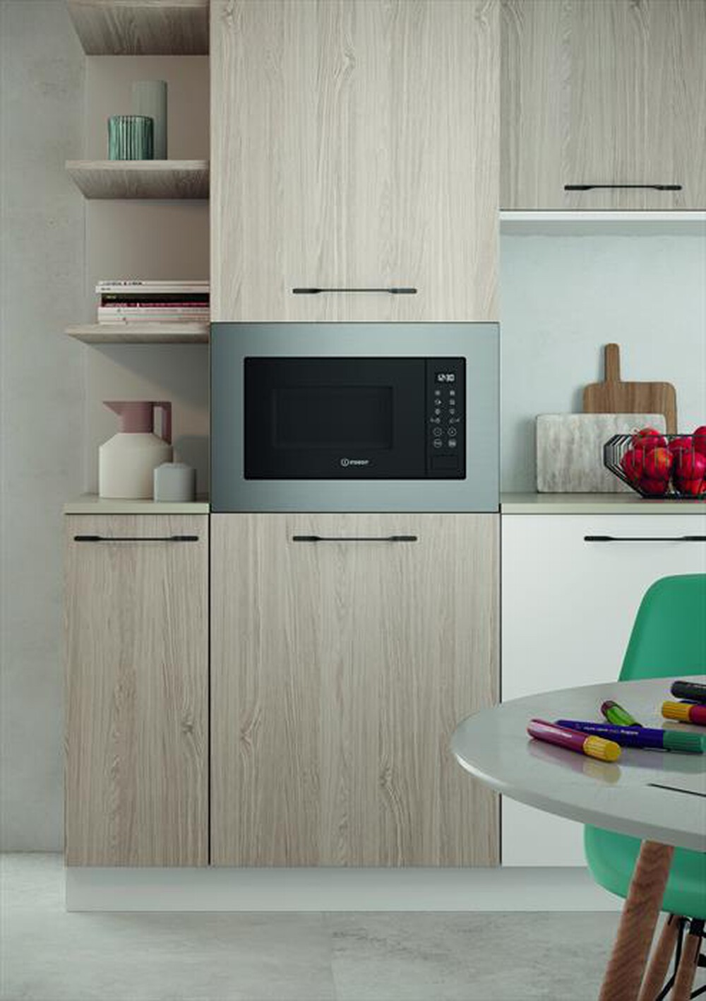Immagine del prodotto INDESIT - MWI 120 GX.1 MICROWAVE WITH GRILL, 20 LT-Acciaio inox