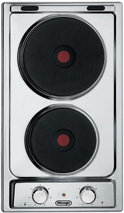 DE LONGHI - Piano cottura elettrico I 23-2 ER 2 fuochi 28,8 cm-Inox