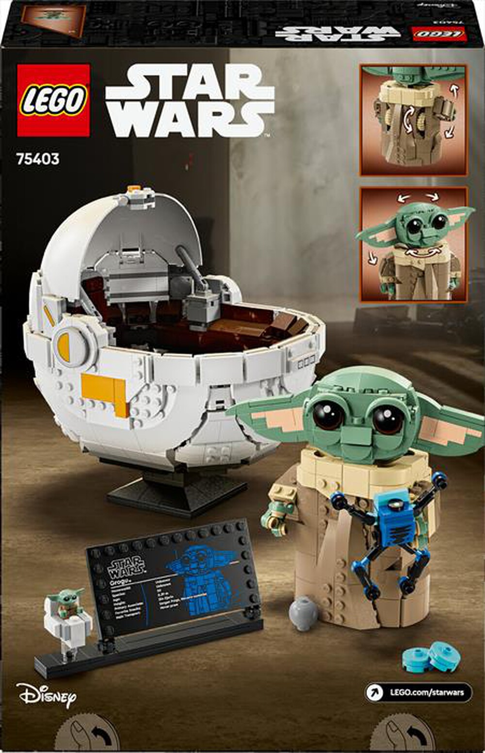 Immagine del prodotto LEGO - STAR WARS Grogu e carrozzina 75403