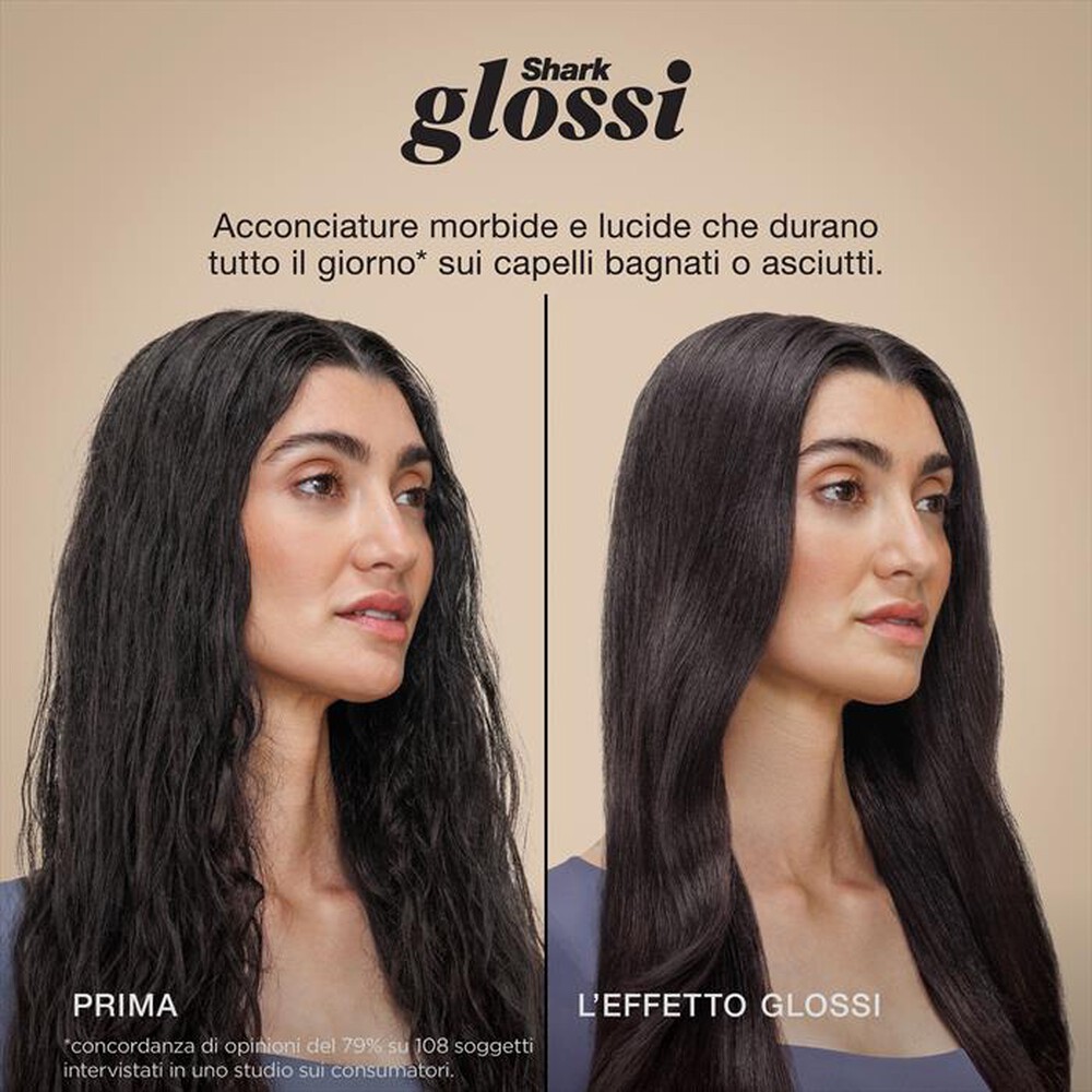 Immagine del prodotto SHARK - GLOSSI STYLER E SPAZZOLA LUCIDANTE AD ARIA CALDA-Rosa