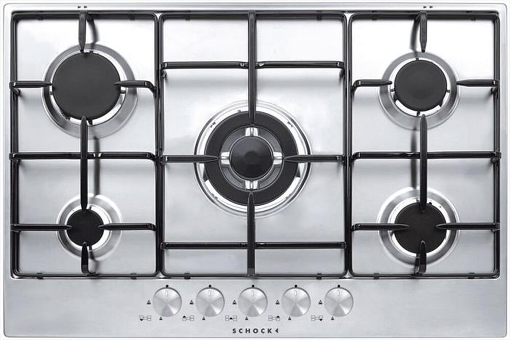 Immagine del prodotto SCHOCK - Piano cottura a gas STS855IX 5 fuochi 74cm-Inox