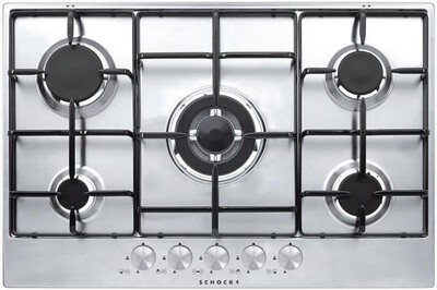 SCHOCK - Piano cottura a gas STS855IX 5 fuochi 74cm-Inox