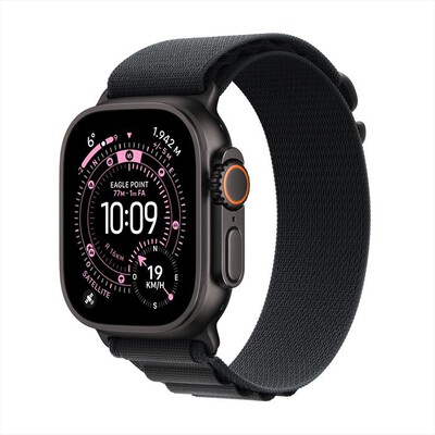 APPLE - Watch Ultra 3 GPS + Cellular 49mm Titanio Nero-Alpine Loop Nero - L