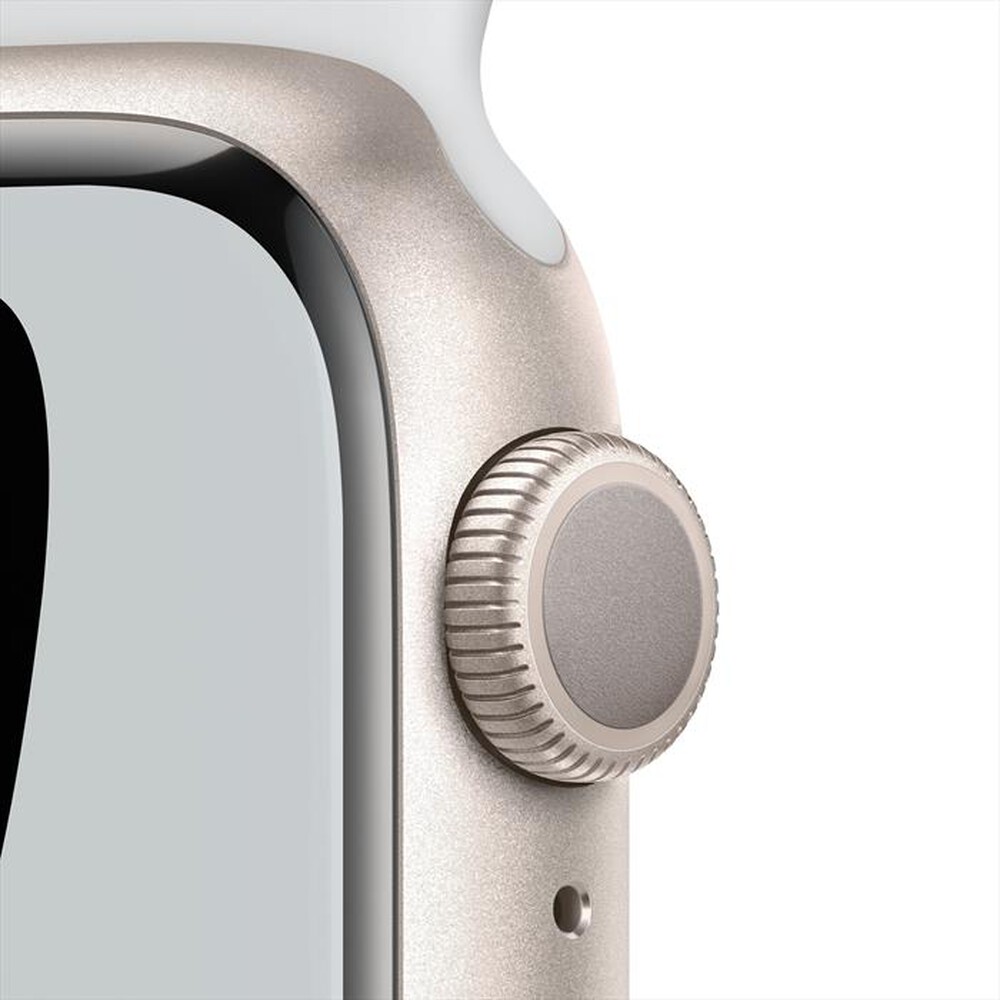 "APPLE - Apple Watch NIKE Series 7 GPS 41mm Alluminio-Sport Platino Puro/Nero"