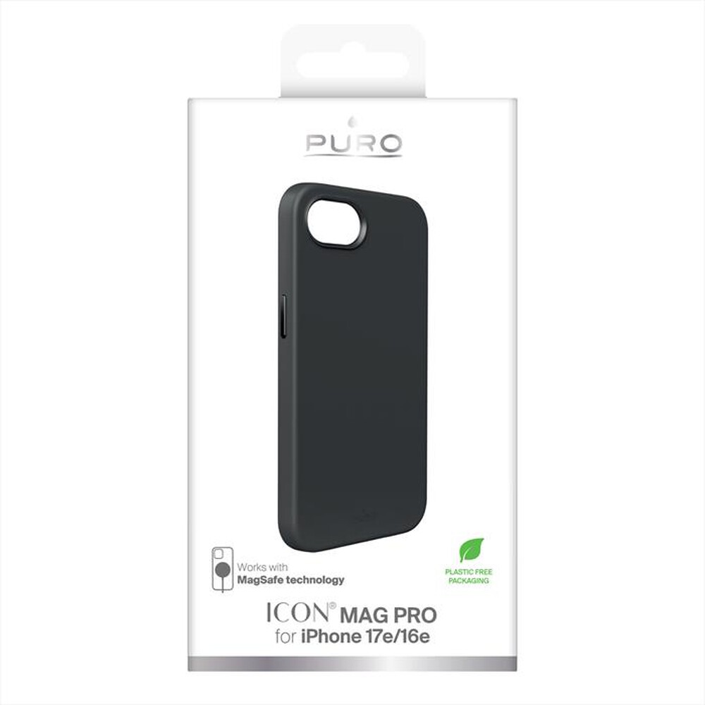 Immagine del prodotto PURO - Cover in silicone liquido ICON MAG PRO iPhone 16E-Nero