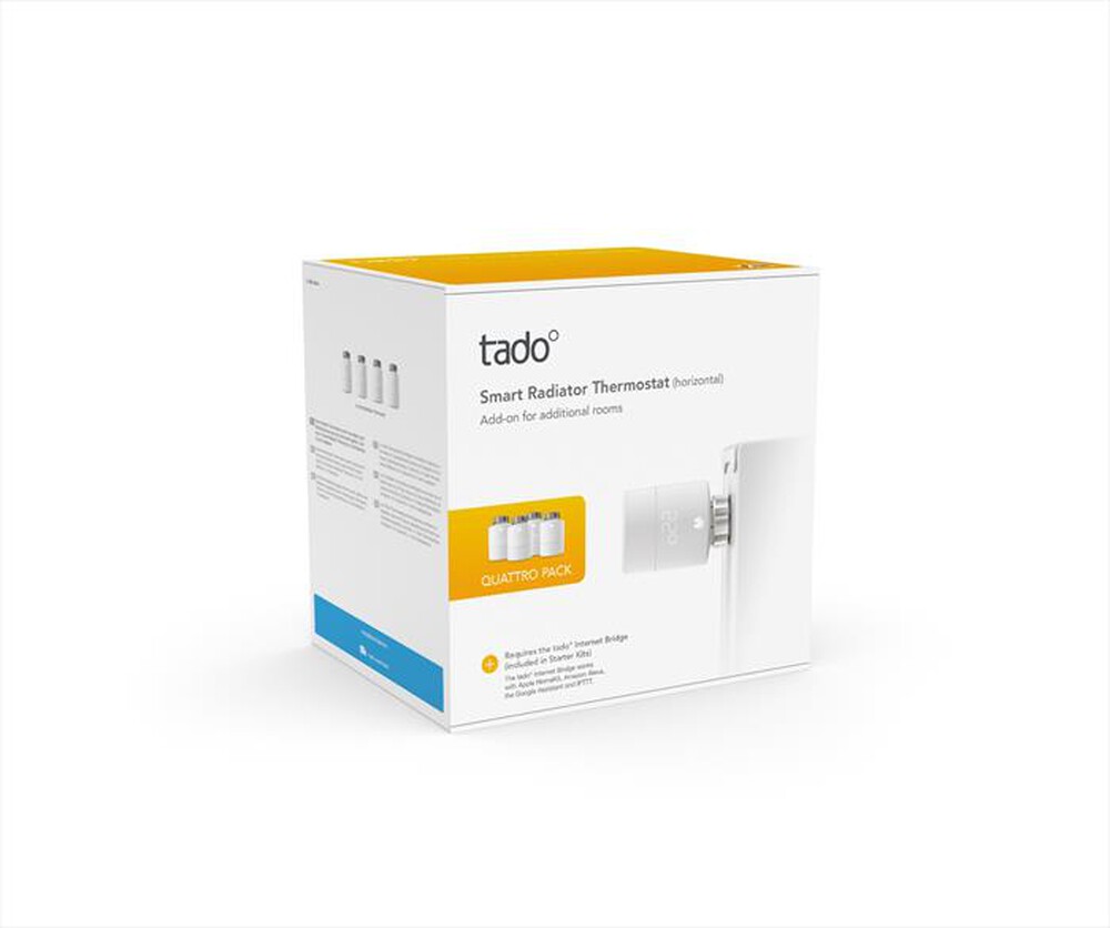 "TADO - KIT 4 Teste Termostatiche Intelligenti-White"