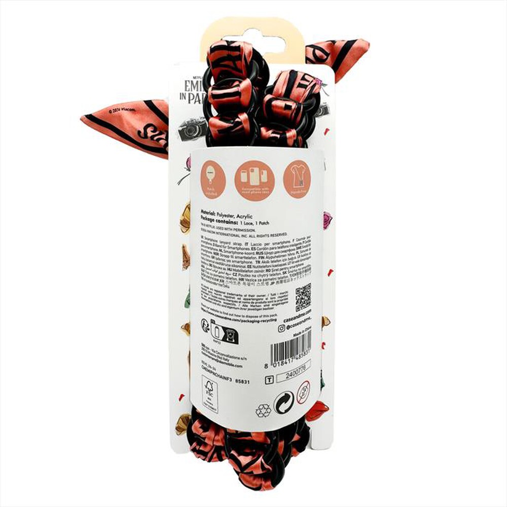 Immagine del prodotto CASEME - Laccio per telefono Emily in Paris CMEMIPNCHAINF3-Writing