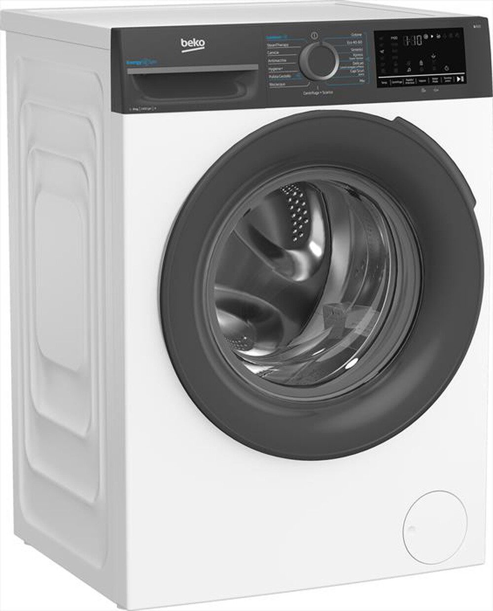 "BEKO - Lavatrice BMEUWU4841A 8 Kg Classe A-Black,White"