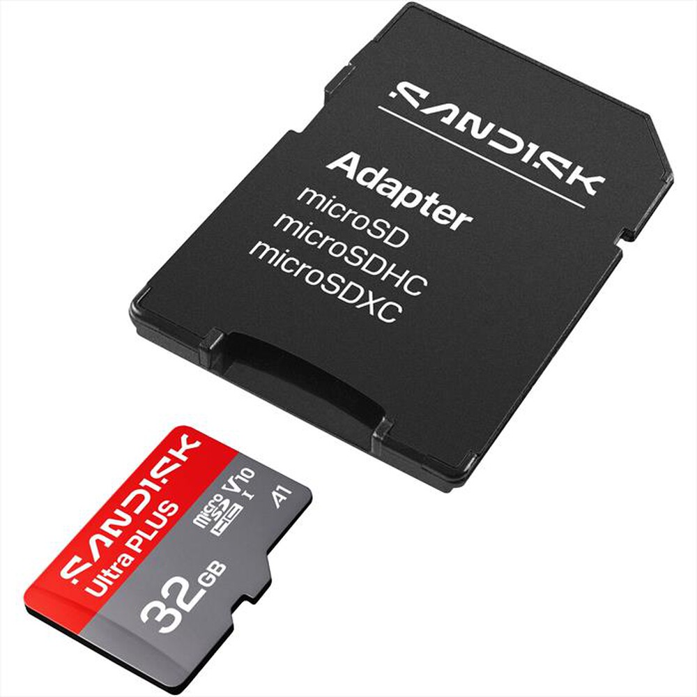 Immagine del prodotto SANDISK - MEM.MICRO SD HC 32GB ULTRA PLUS A1 V10 U1 C10-grigio
