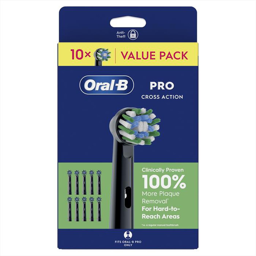 Immagine del prodotto ORAL-B - Testine Ricambio EB50BRX 10CT CROSSACTION ENG BOX-NERO