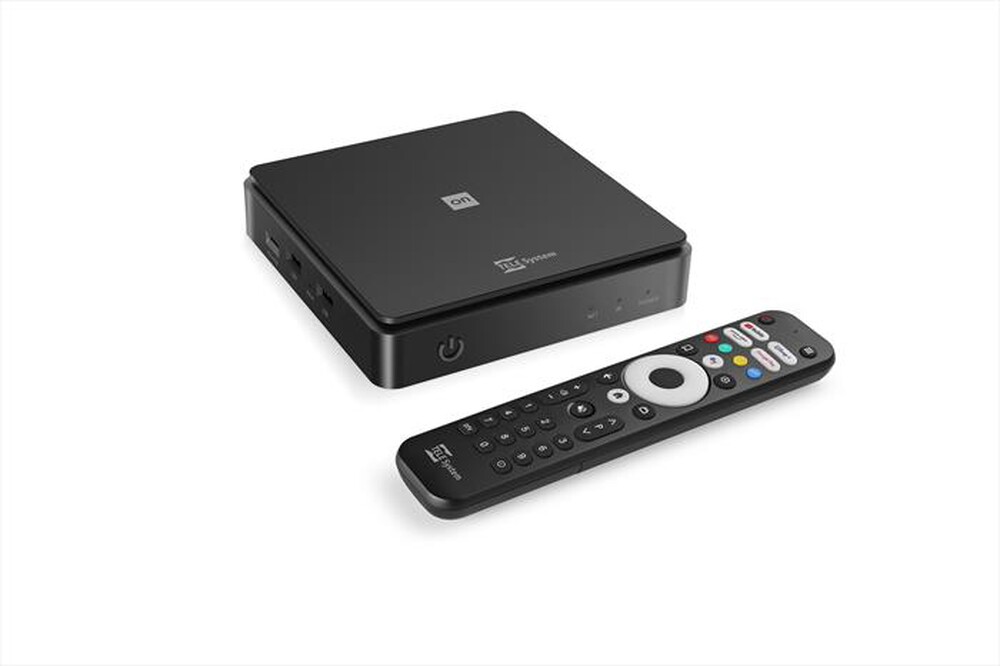 "TELESYSTEM - Ricevitore digitale ON T2 HD AndroidTV 11, WI.FI-BLACK"