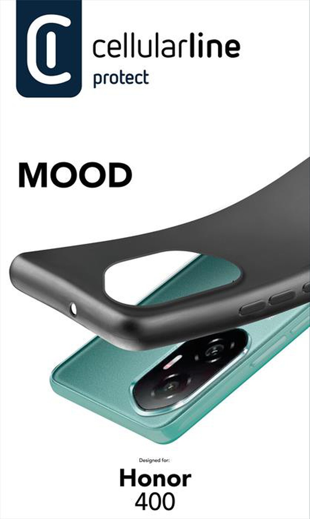 Immagine del prodotto CELLULARLINE - Cover flessibile in gomma MOOD per Honor 400-Nero