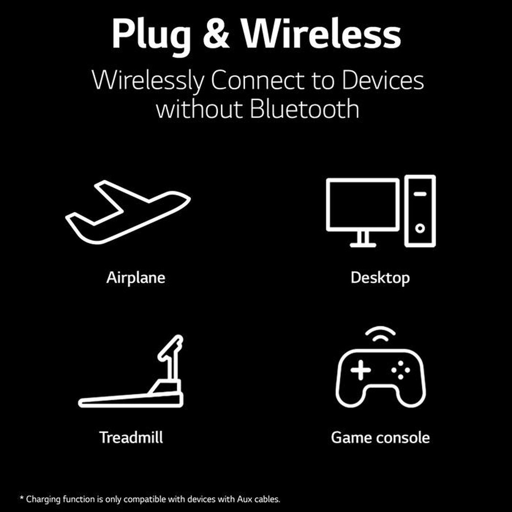 "LG - TONE FREE FP9 - CUFFIE TRUE WIRELESS BLUETOOTH-Nero - Charcoal Black"