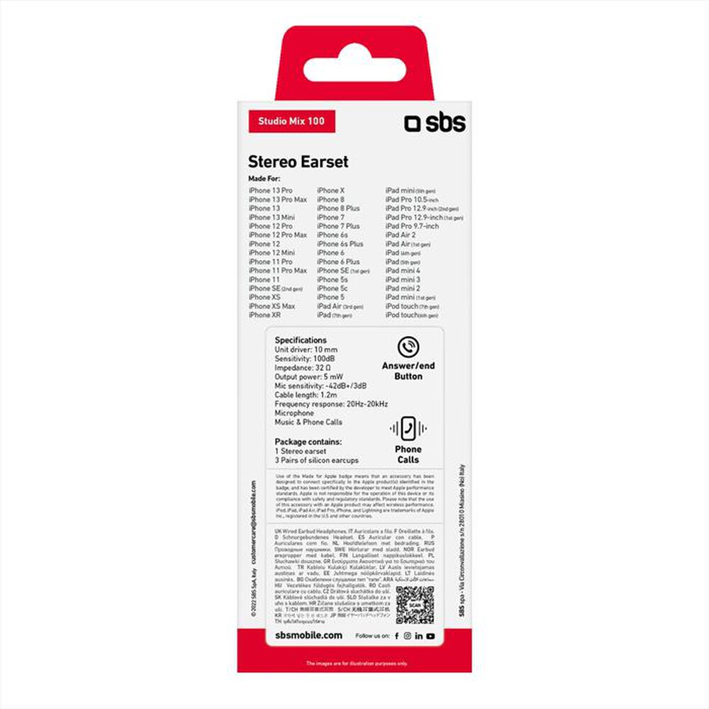 Immagine del prodotto SBS - TEINEARLIGHTW-BIANCO