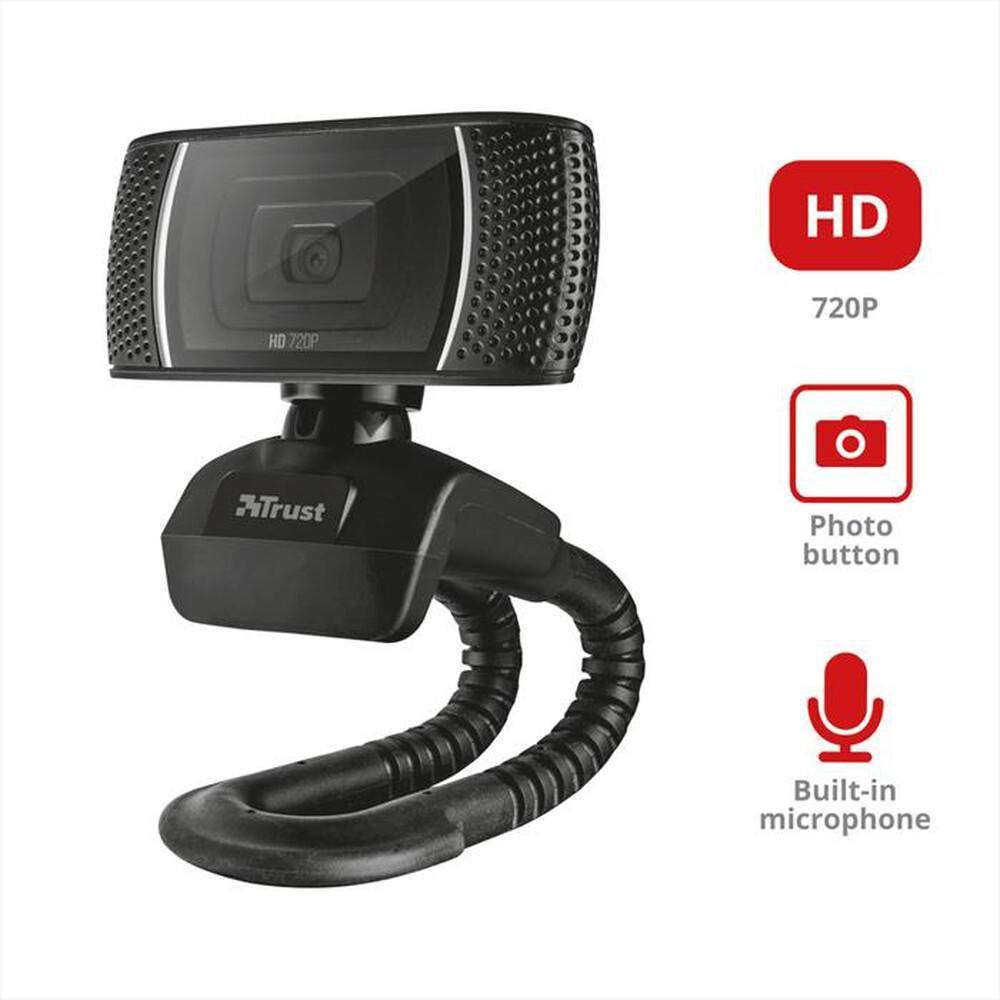 "TRUST - Trino HD video webcam-Black"