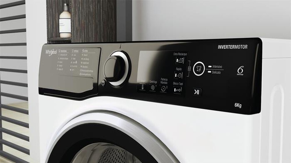 "WHIRLPOOL - Lavatrice WSB 624 S IT 6 Kg Classe C-Nero, Bianco"