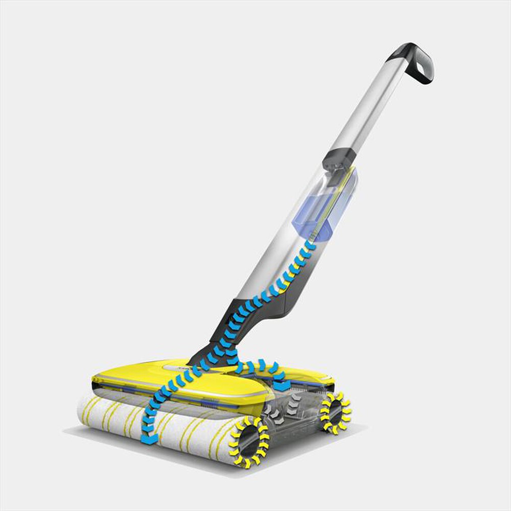 "KARCHER - Spazzolone a vapore FC 7 Cordless-Nero/Giallo"