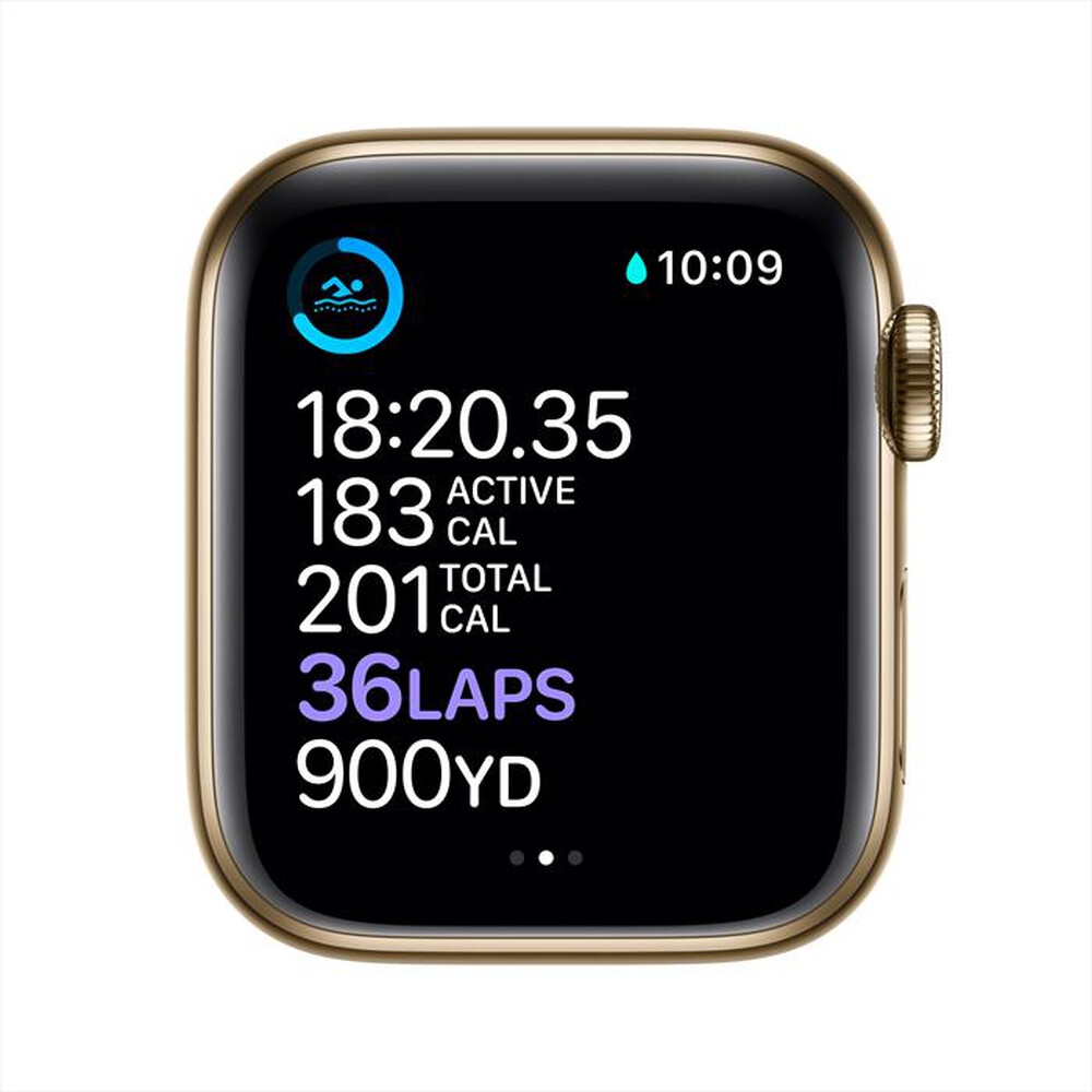 "APPLE - Watch Series 6 GPS+Cellular 40mm Acciaio Oro-Gold Milanese Loop"
