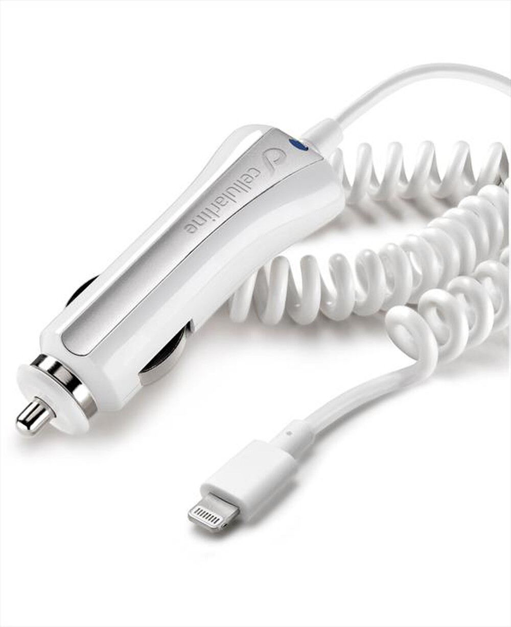 "CELLULARLINE - CAR CHARGER MADE FOR IPHONE 5-Bianco"