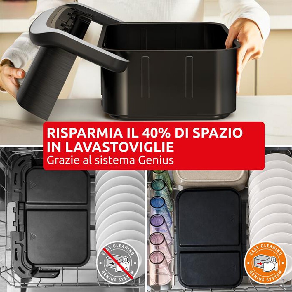 Immagine del prodotto MOULINEX - Friggitrice aria doppia Ever Fry XXL Dual EZ9478F0-Nero