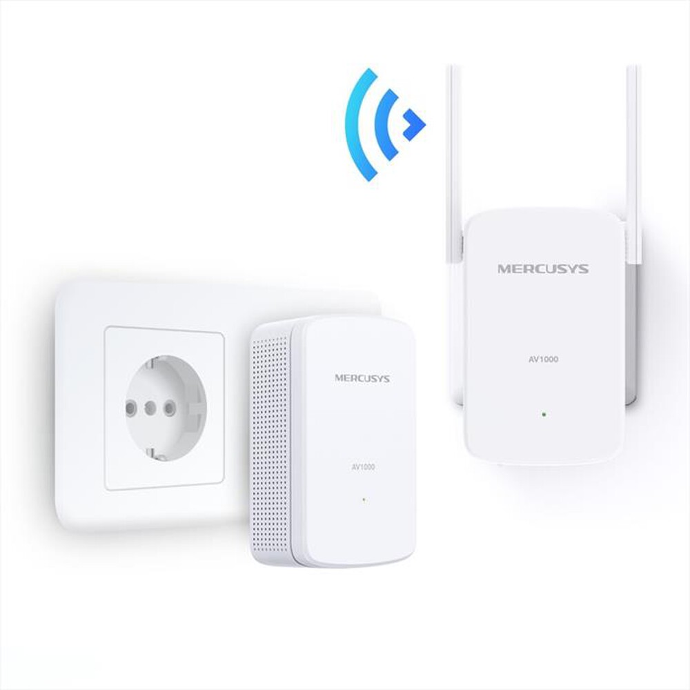 "MERCUSYS - AV1000 GIGABIT POWERLINE WIFI KIT-bianco"