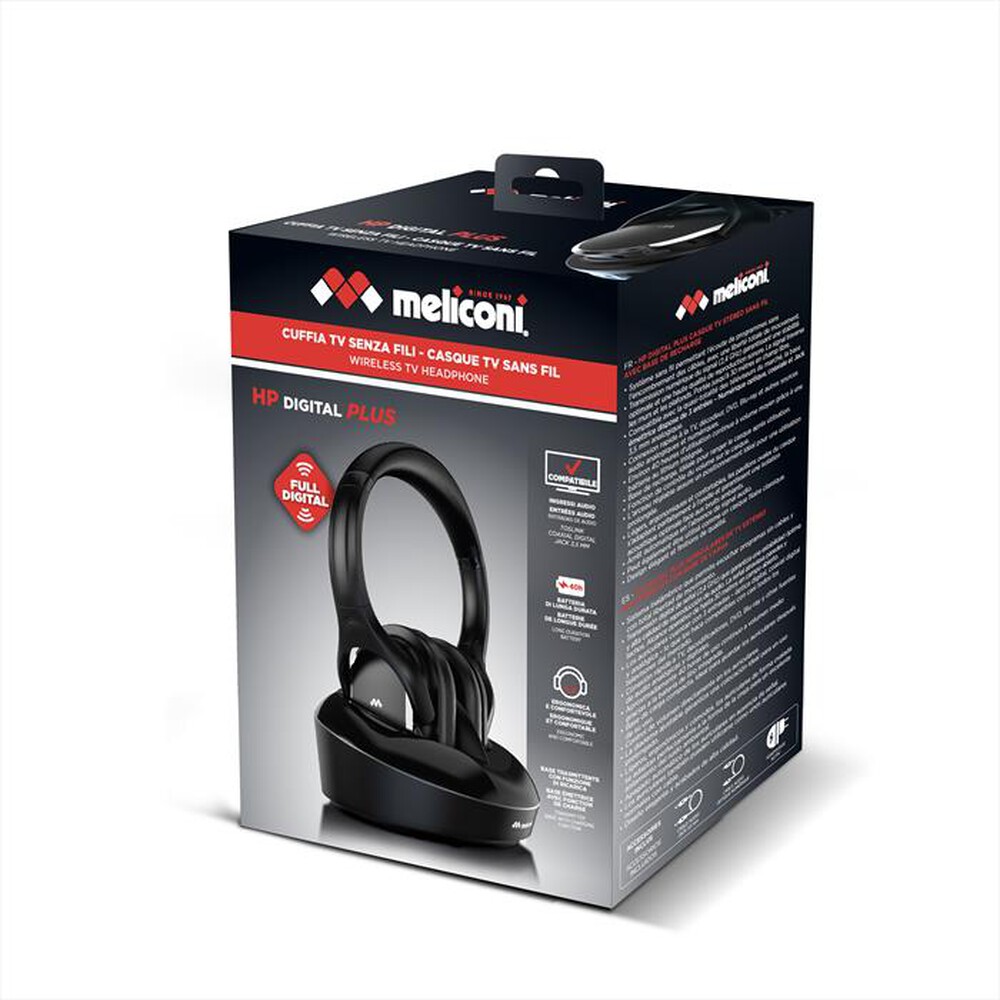 Immagine del prodotto MELICONI - Cuffie TV stereo wireless HP DIGITAL PLUS-Nero