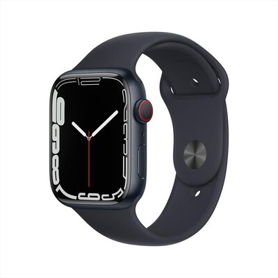 APPLE - Apple Watch Series 7 GPS+Cellular 45mm Alluminio-Cinturino Sport Mezzanotte