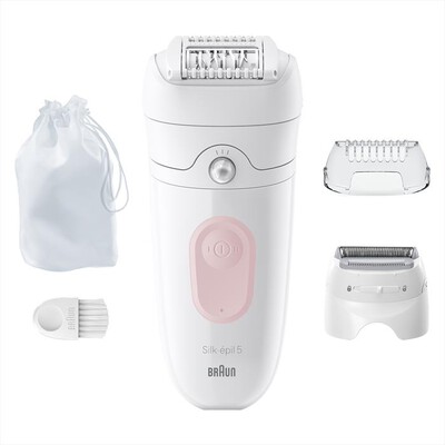 BRAUN - Epilatore SILK-ÉPIL 5 5-030-BIANCO/ROSA