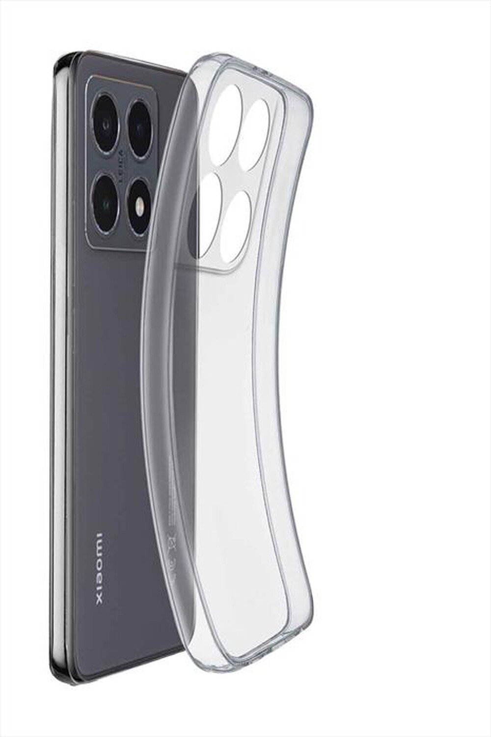 "CELLULARLINE - Cover FINE per Xiaomi 14T Pro-Trasparente"