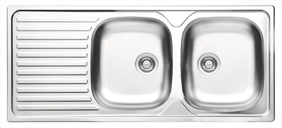 GLEM GAS - Lavello lneare L2G16XD2 2 vasche-INOX