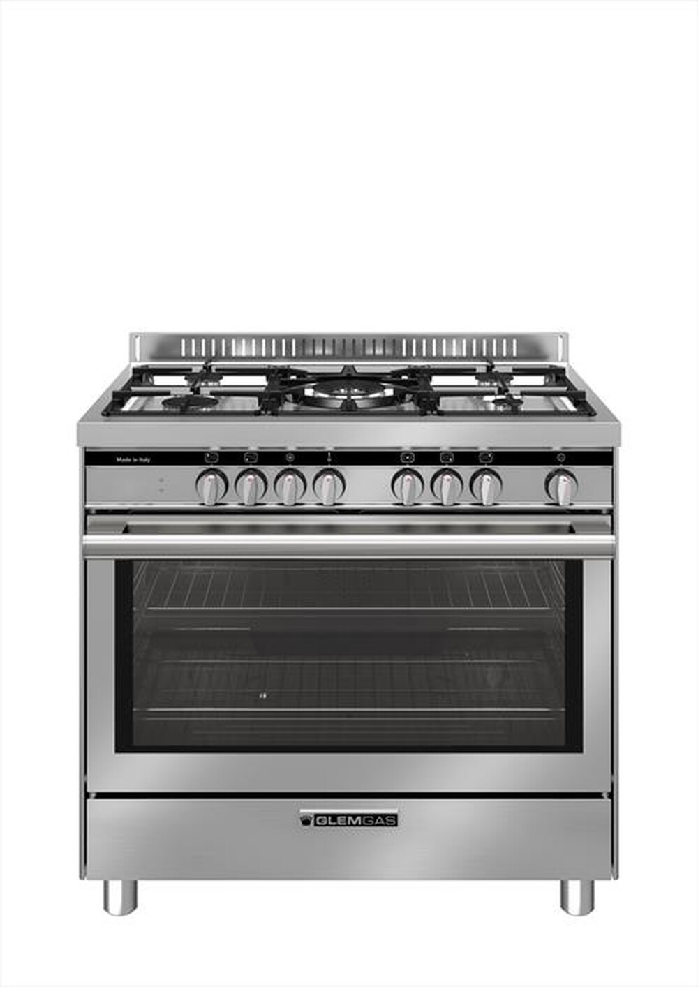 "GLEM GAS - Cucina a gas ST965MI Classe A+-INOX"