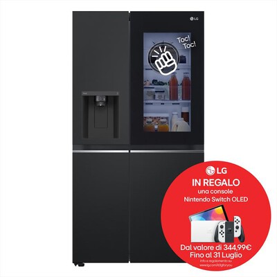 LG - Frigorifero side by side GSGV81EPLL InstaView - E-Black