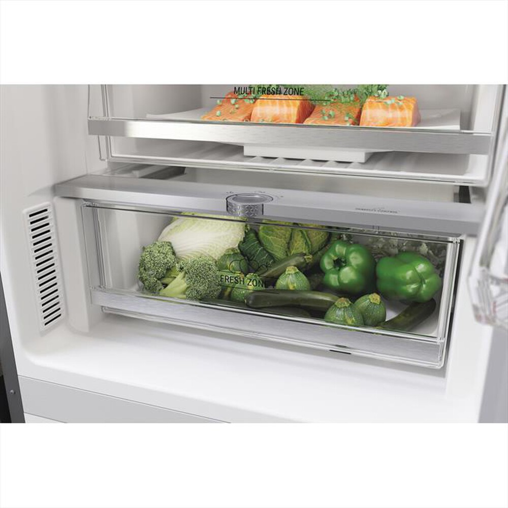 "HOTPOINT ARISTON - Frigorifero combinato HAFC9 TT43SX O3 Classe D-Acciaio inossidabile"
