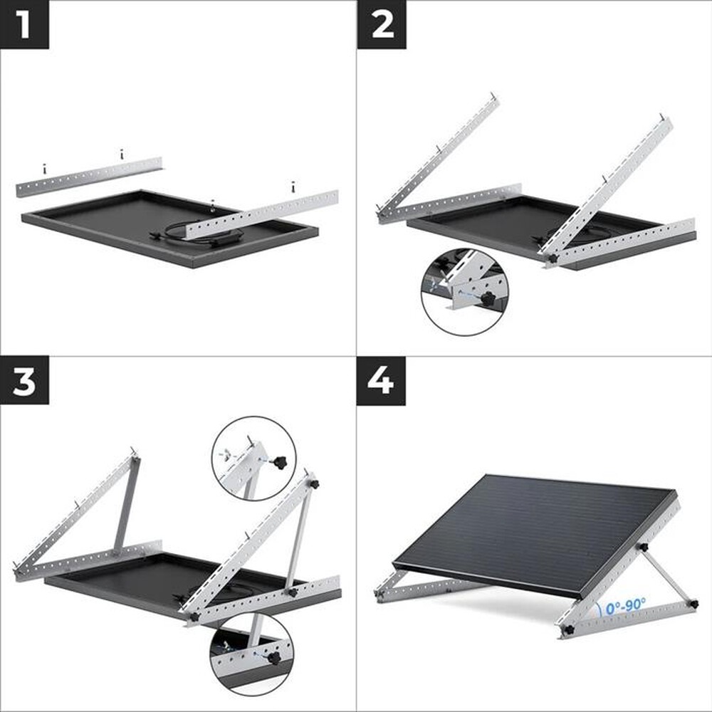 Immagine del prodotto ECOFLOW - 28'' STAFFA DI MONTAGGIO INCLINABILE-Nero