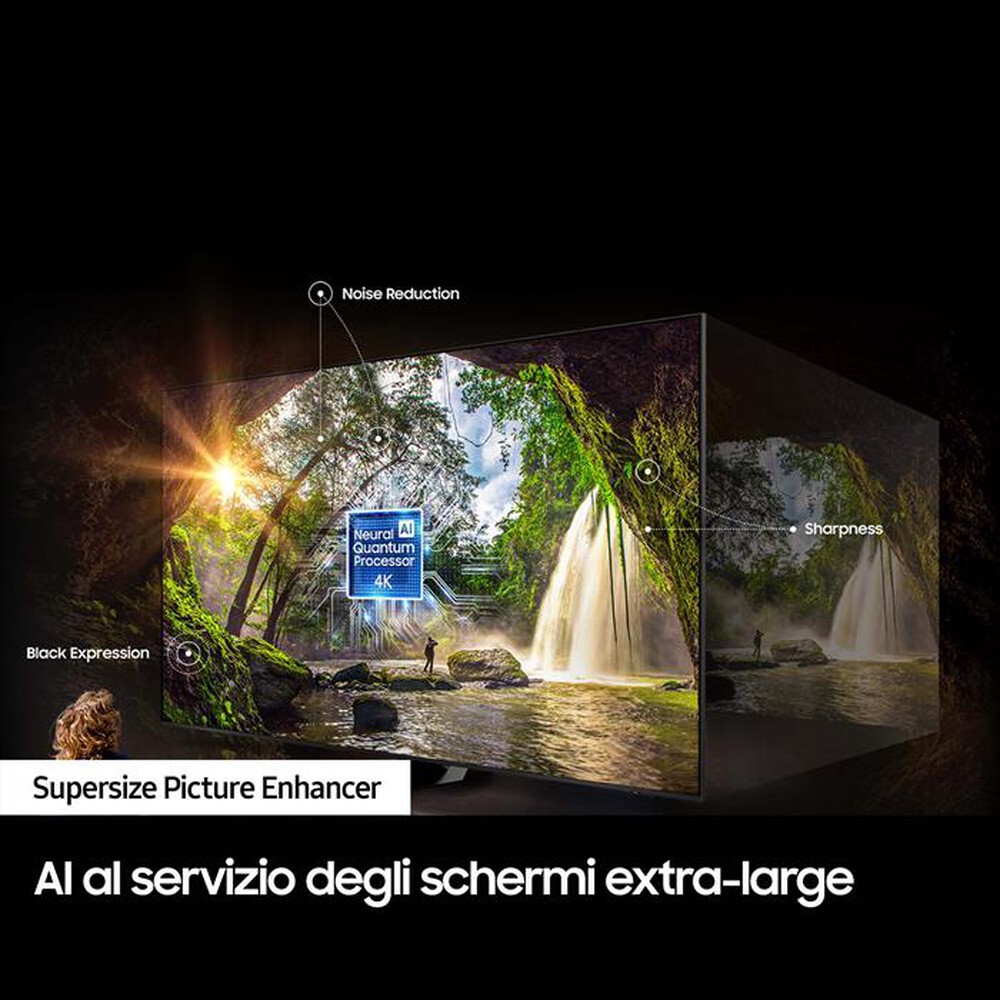 "SAMSUNG - Smart TV 98\" UHD 4K Q-LED QE98Q80CATXZT-CARBON SILVER"