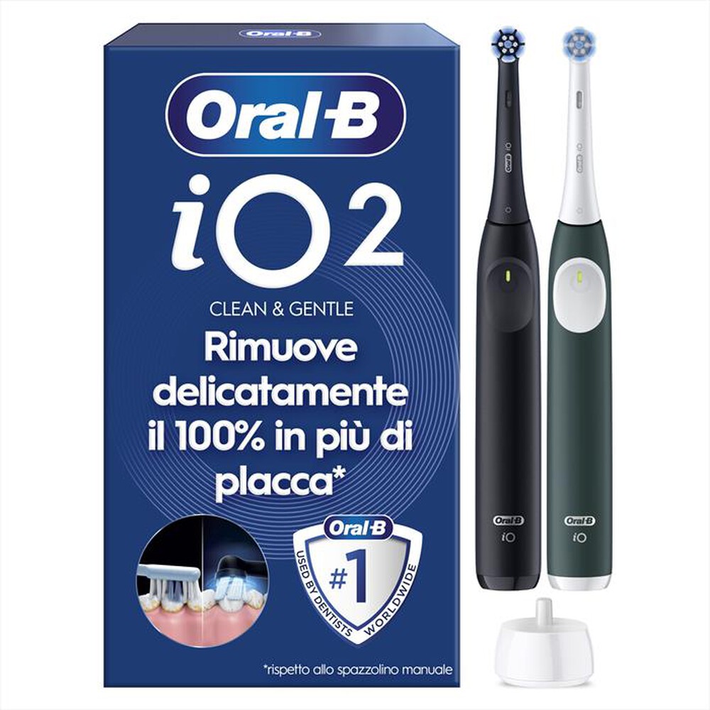 Immagine del prodotto ORAL-B - Spazzolino elettrico IO2 DUO-Nero e Verde