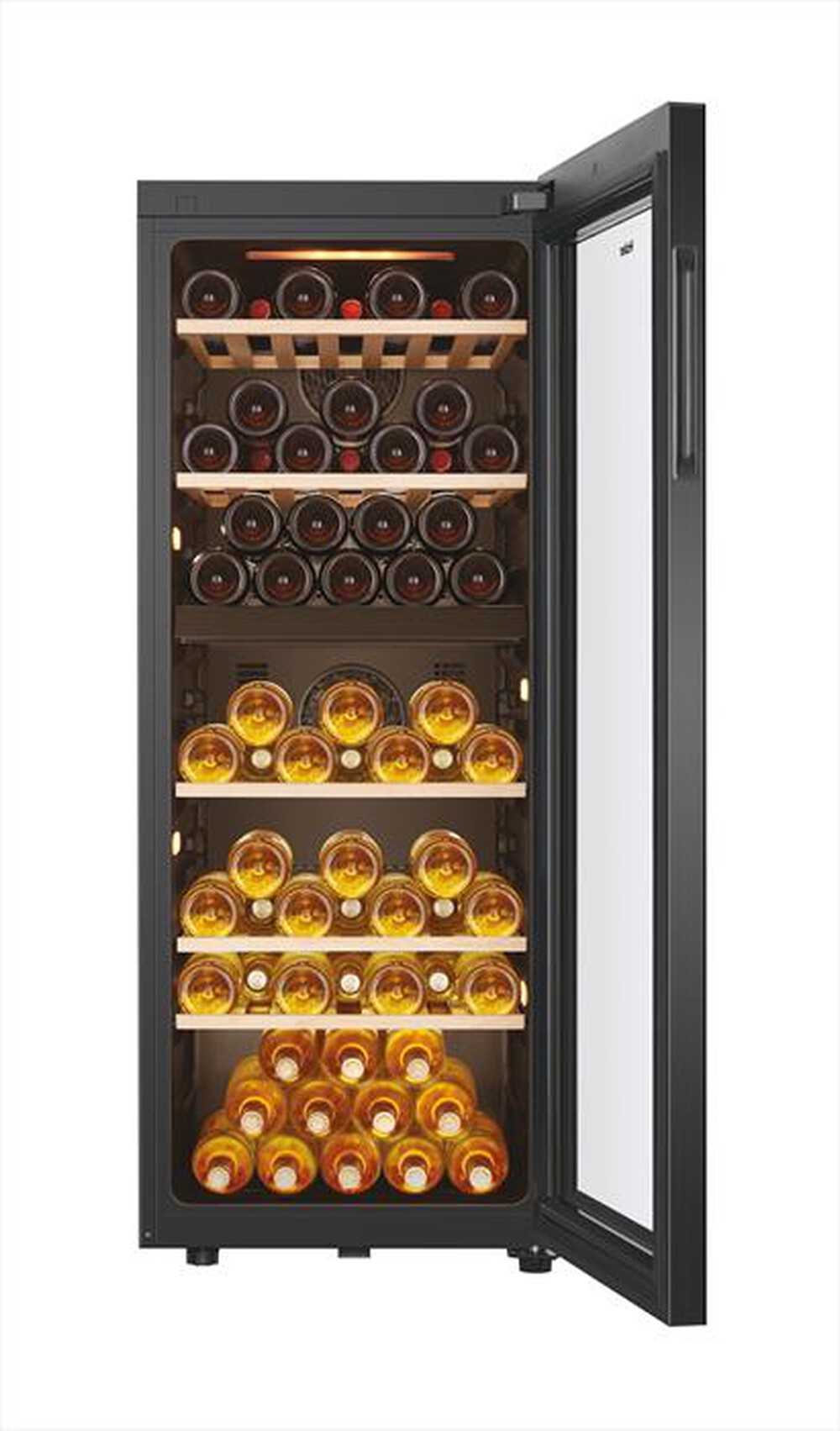 "HAIER - Cantinetta HWS79GDG Classe G 77 bottiglie-Nero"