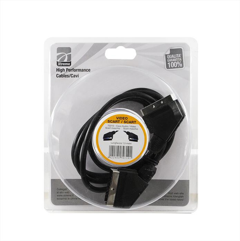 XTREME - CAVO AUDIO-VIDEO SCART-NERO