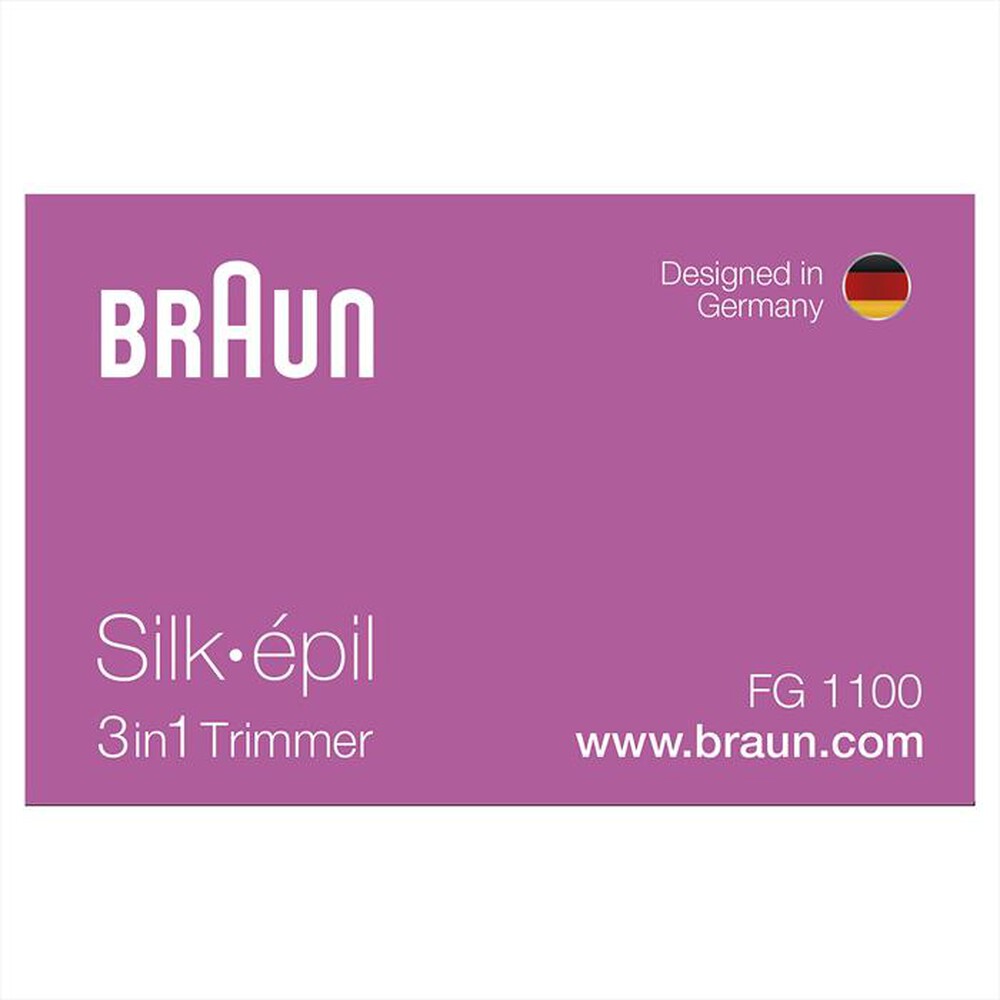 Immagine del prodotto BRAUN - SILK-&Eacute;PIL BIKINI STYLER FG1100-Rosa