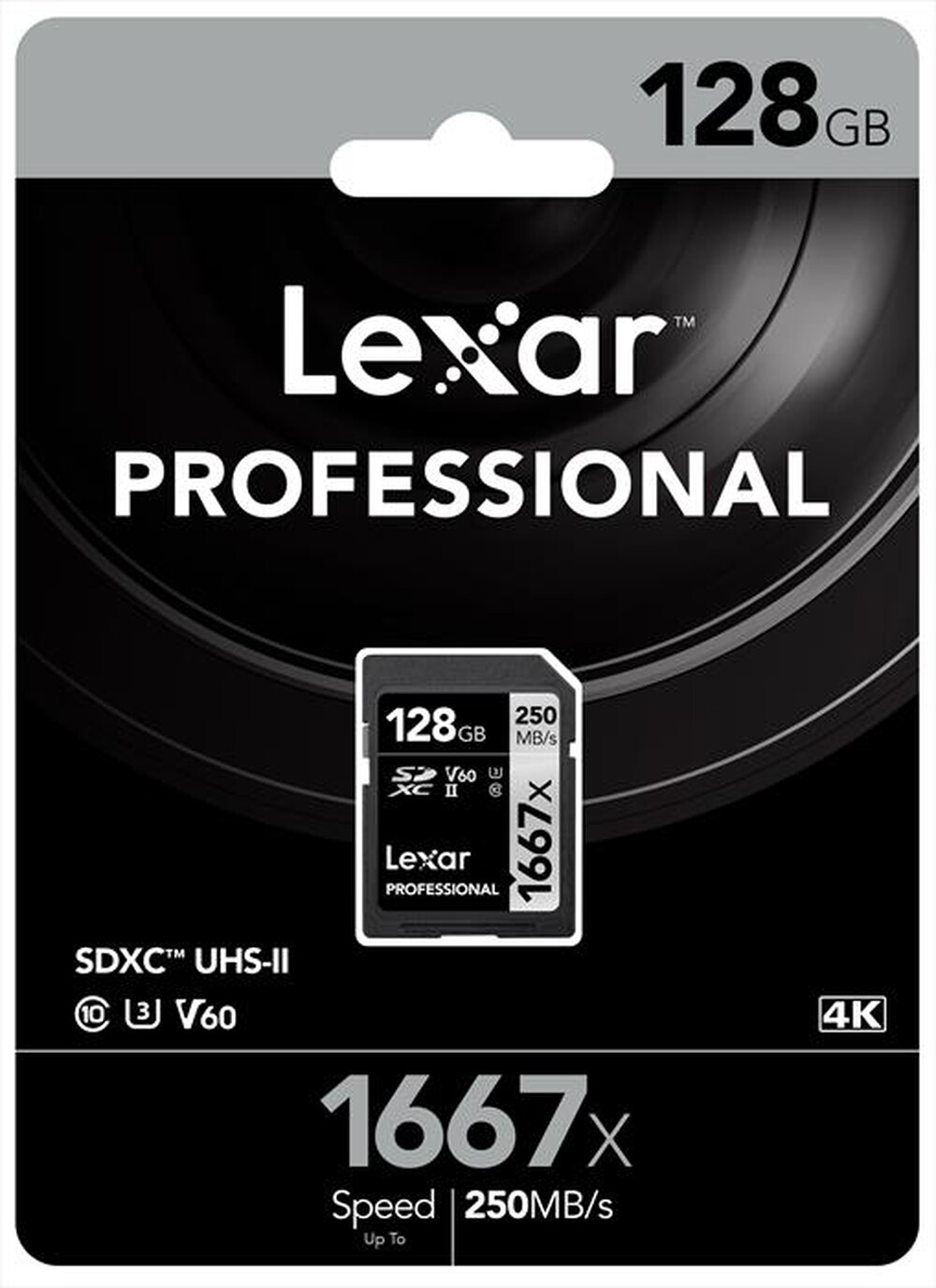 "LEXAR - SDXC PRO 1667X 128 GB-Black"