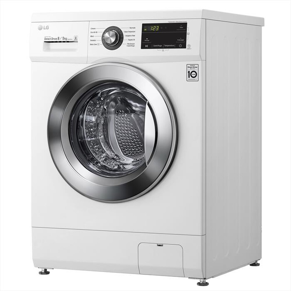 "LG - Lavasciuga F4J3TM5WE 8/5 Kg Classe D-WHITE"