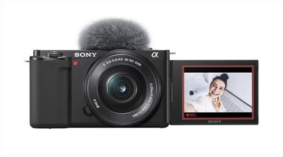 SONY - Mirrorless Vlog ottiche intercambiabili ZVE10KB.CE-nera
