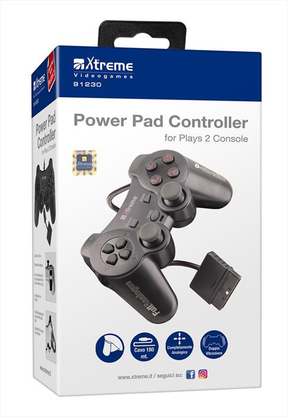 Immagine del prodotto XTREME - 91230 - PS2 Joypad dualshock-NERO