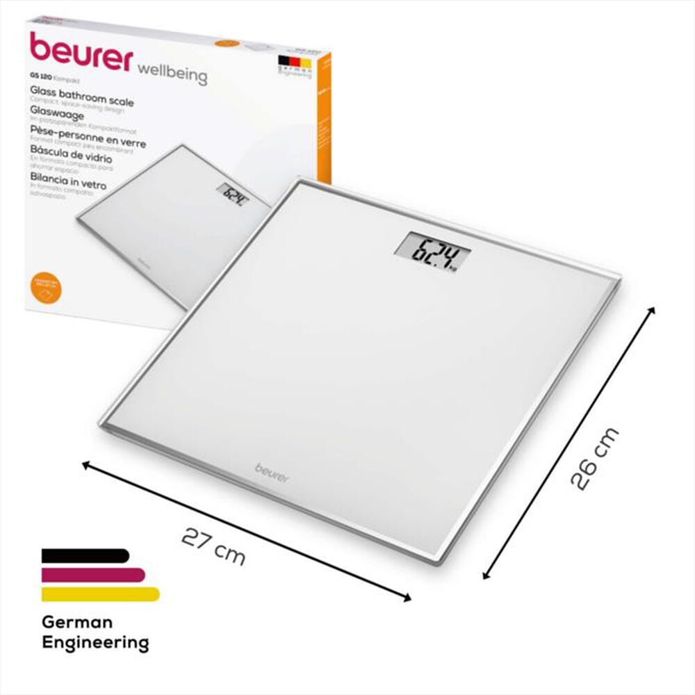 Immagine del prodotto BEURER - Bilancia pesapersone GS 120 KOMPAKT-Bianco