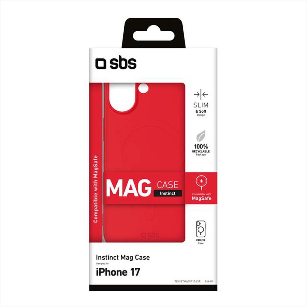 Immagine del prodotto SBS - Cover Instinct Mag per iPhone 17-Rosso