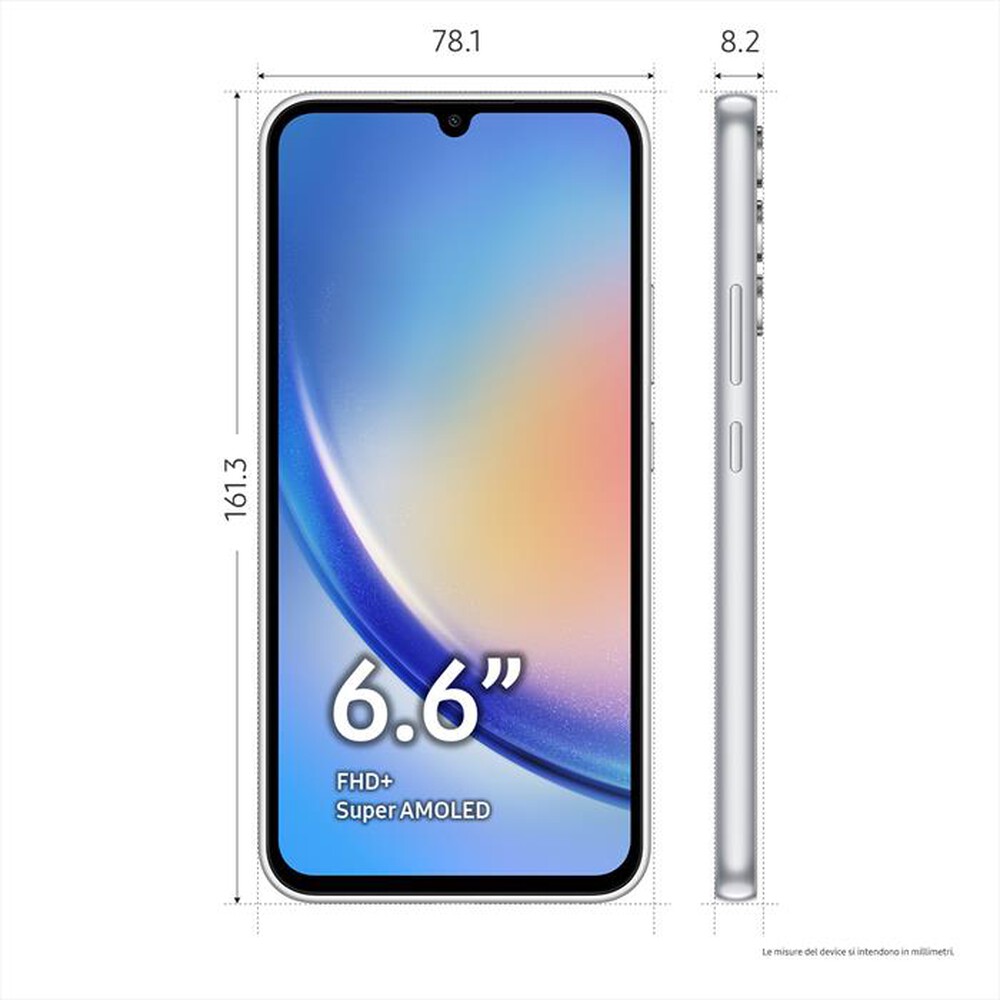 "SAMSUNG - GALAXY A34 5G 256GB-Awesome Silver"